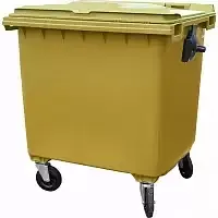 мусорный контейнер п/э 1100 л. на колесах